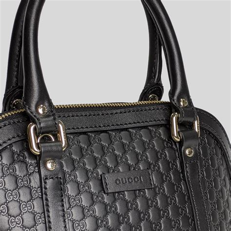 gucci women's micro gg black leather mini dome purse|authentic Gucci mini handbag.